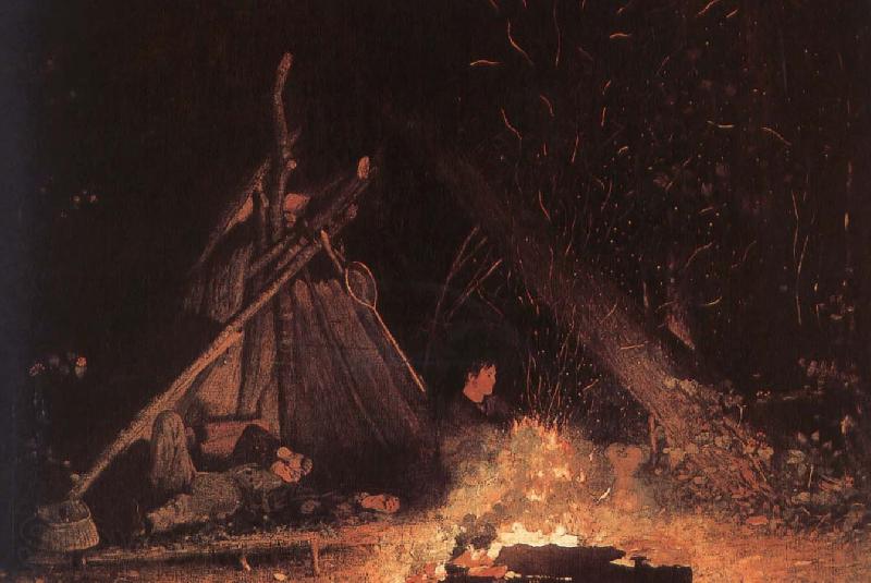 Winslow Homer Campfire Spain oil painting art